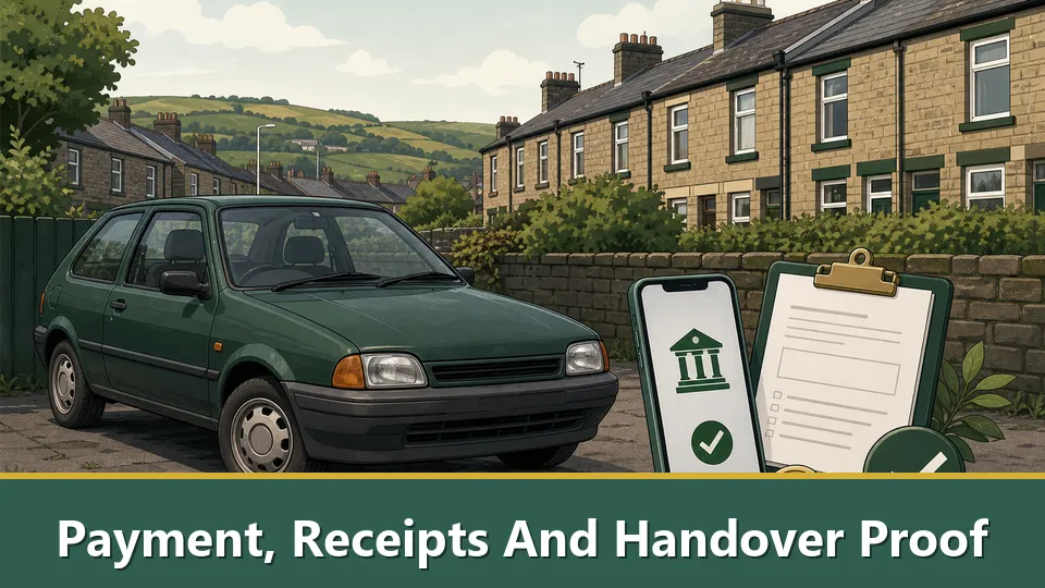 Payment, Receipts And Handover Proof